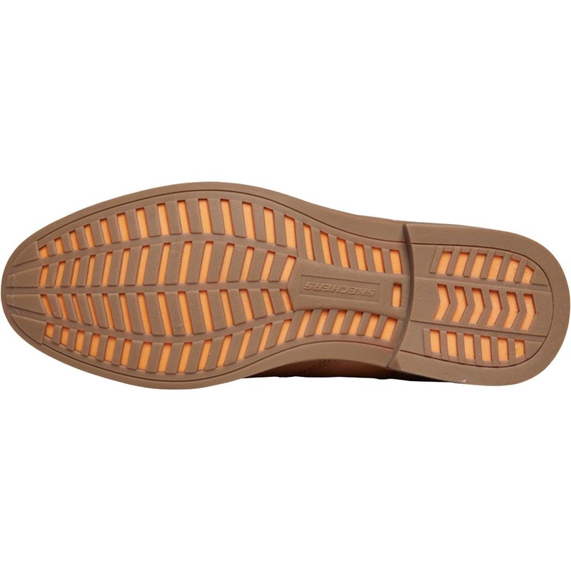 SKECHERS Mens Bregman Morago Chelsea Boots Cognac - Image 2
