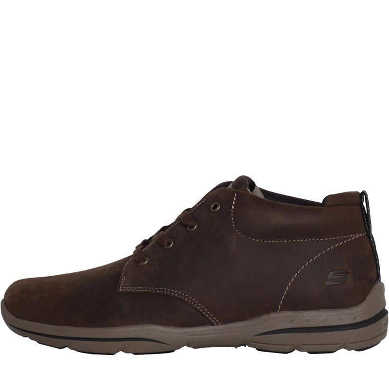 SKECHERS Mens Harper Melden Boots Chocolate - Image 1