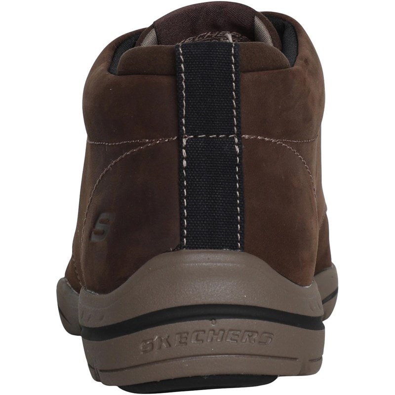 SKECHERS Mens Harper Melden Boots Chocolate - Image 3