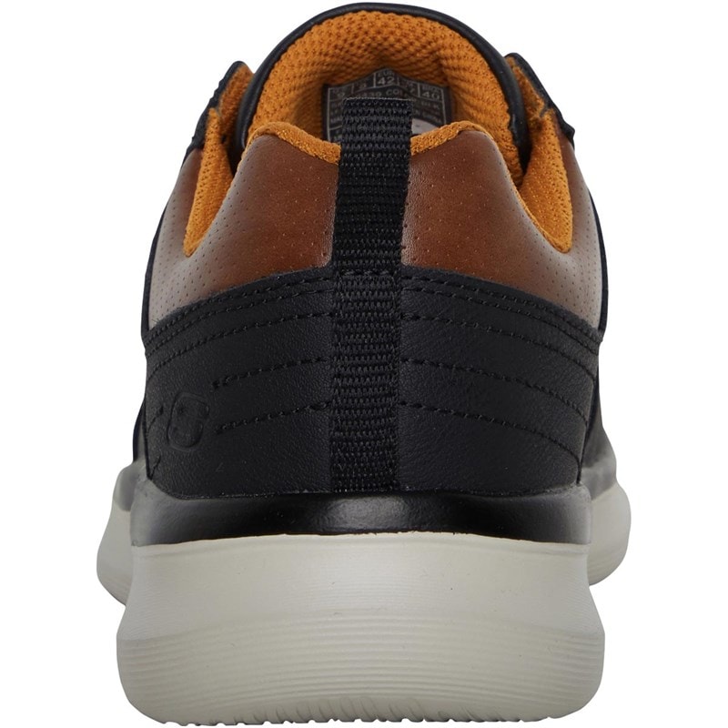 SKECHERS Mens Delson Planton Shoes Black - Image 3