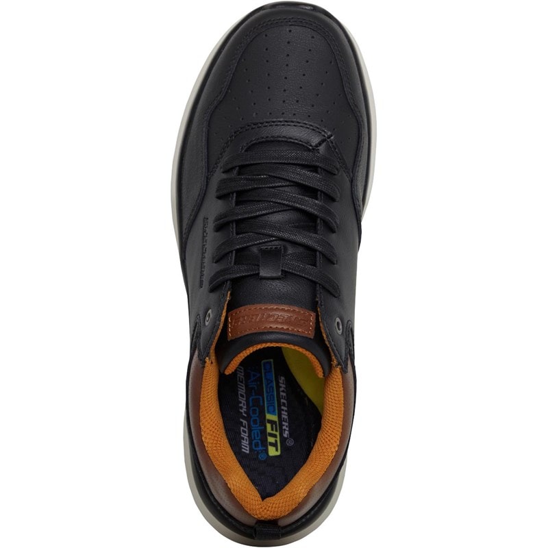 SKECHERS Mens Delson Planton Shoes Black - Image 4