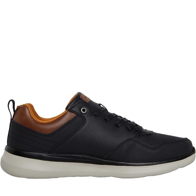SKECHERS Mens Delson Planton Shoes Black - Image 5
