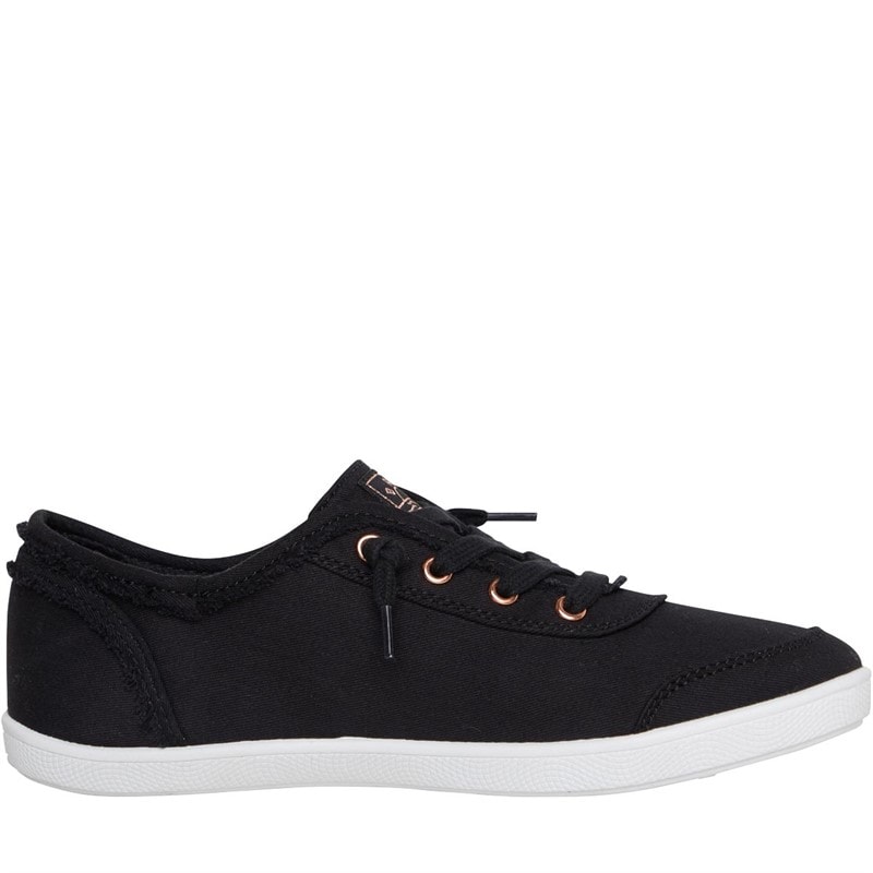 SKECHERS Womens Bobs B Cute Canvas Pumps Black - Image 5