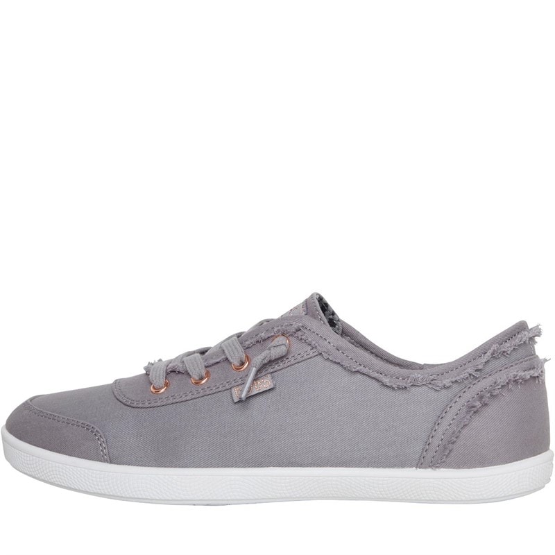 SKECHERS Womens Bobs B Cute Canvas Pumps Grey