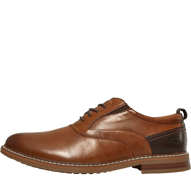 SKECHERS Mens Bregman Velson Shoes Tan - Image 1