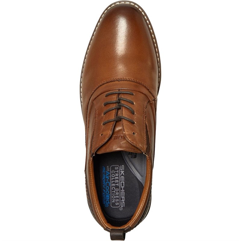 SKECHERS Mens Bregman Velson Shoes Tan - Image 4