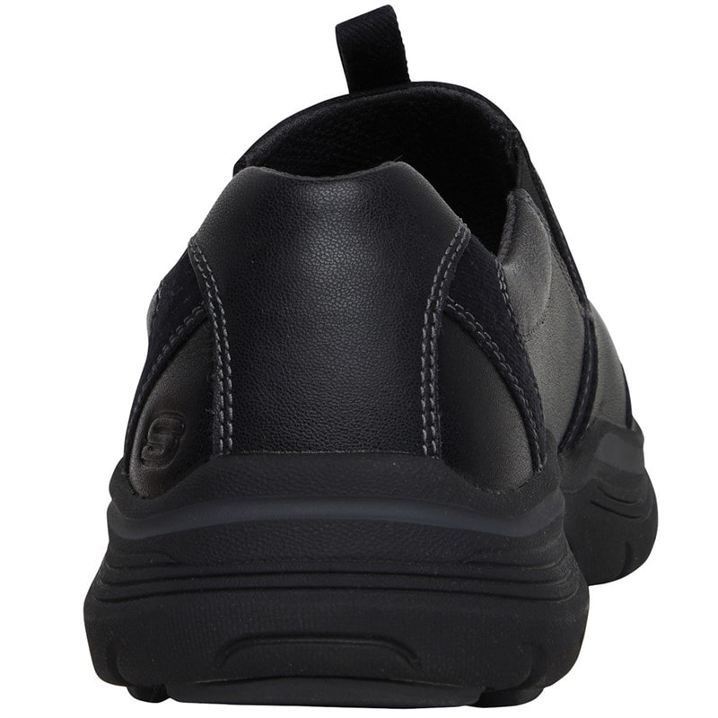 SKECHERS Mens Expended Morgo Shoes Black - Image 3