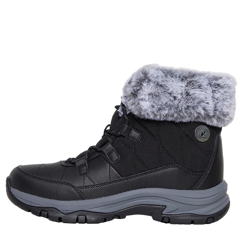 SKECHERS Womens Trego Winter Feelings Boots Black