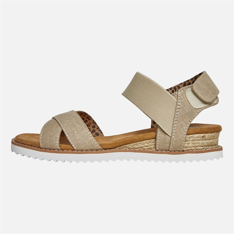 SKECHERS Womens Desert Kiss Secret Picnic Sandals Natural - Image 2