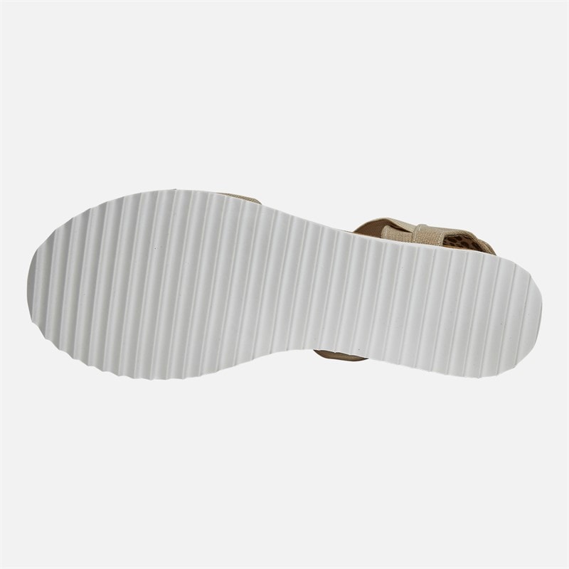 SKECHERS Womens Desert Kiss Secret Picnic Sandals Natural - Image 3