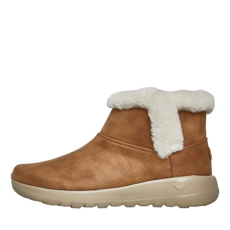 SKECHERS Womens On The Go Joy Endeavour Boots Chestnut - Image 1