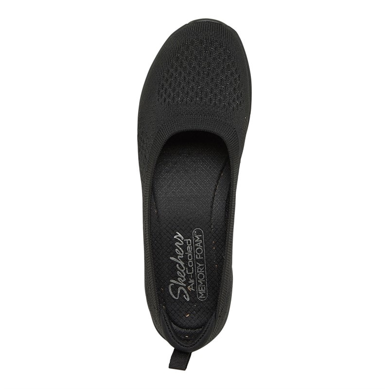 SKECHERS Womens Be Cool Breezy Daze Shoes Black - Image 4