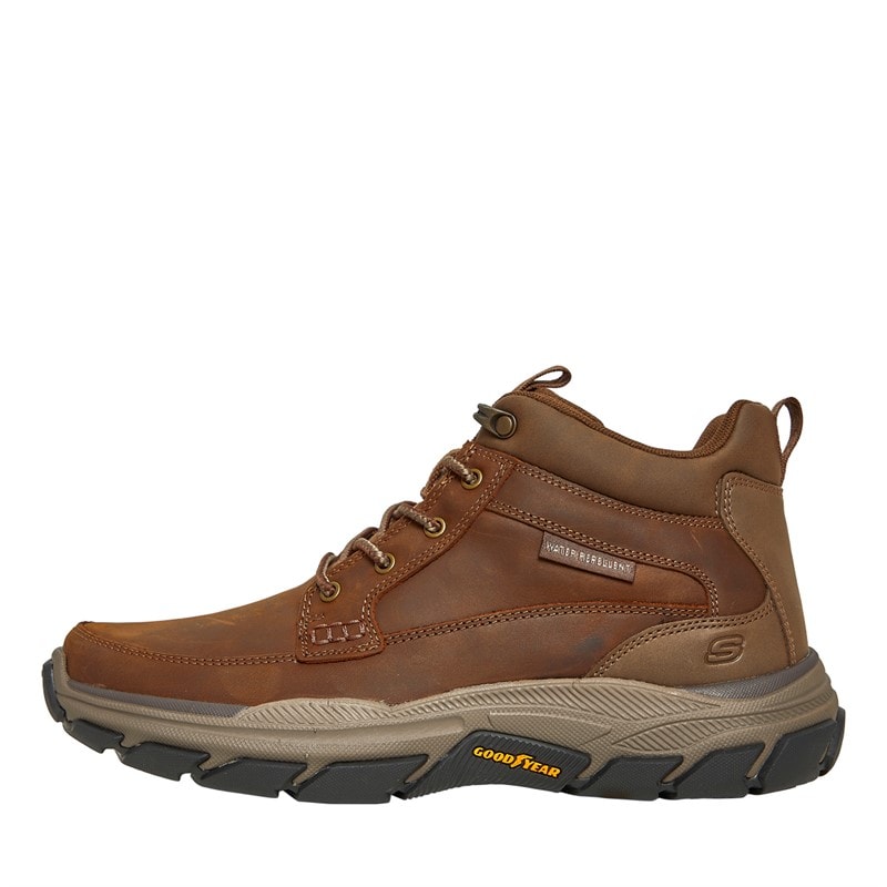 SKECHERS Mens Respected Boswell Boots Dark Brown - Image 1