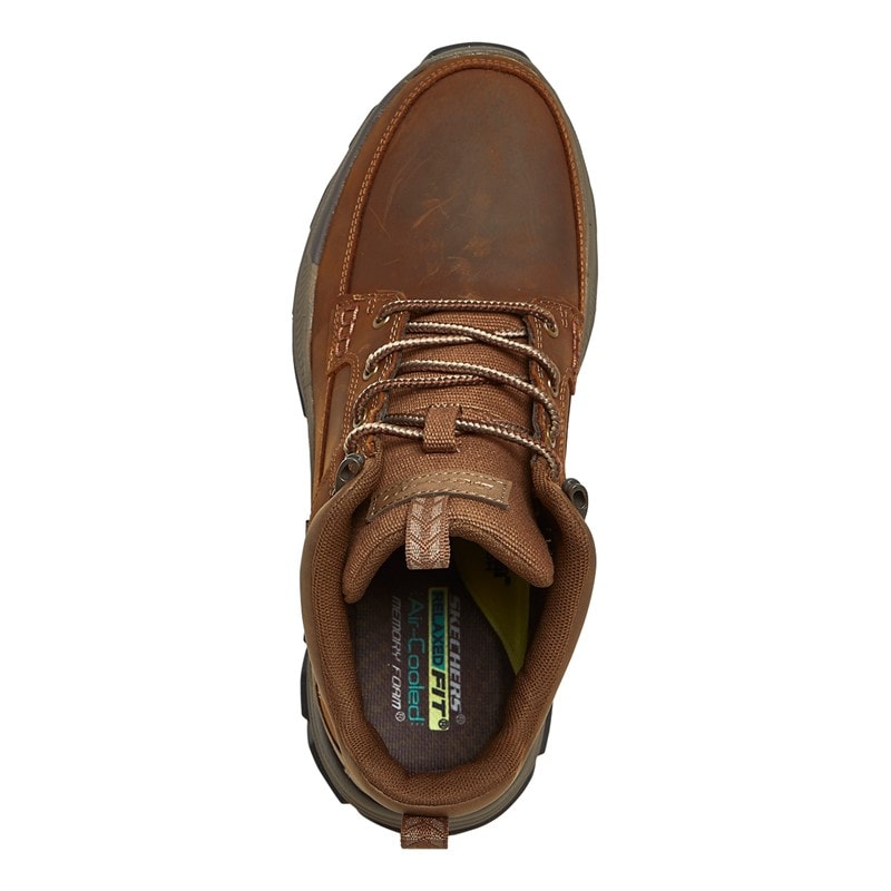 SKECHERS Mens Respected Boswell Boots Dark Brown - Image 4