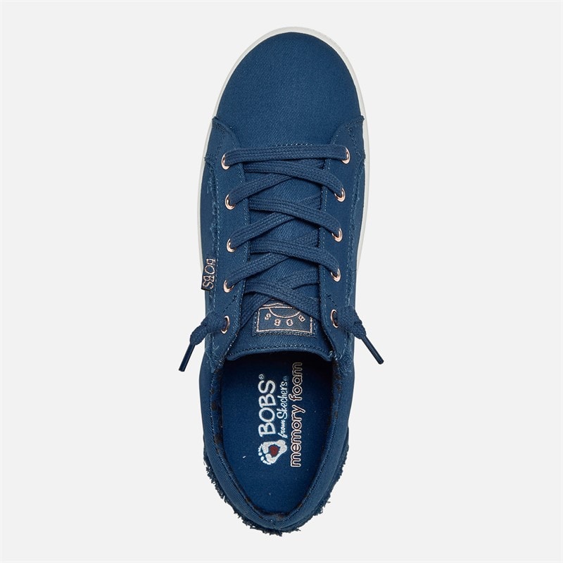SKECHERS Womens Bobs B Extra Cute 2CUTE4U Trainers Navy - Image 4