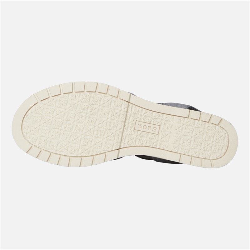 SKECHERS Womens Bobs Desert Kiss Sweet Crossing Wedge Sandals Grey - Image 3