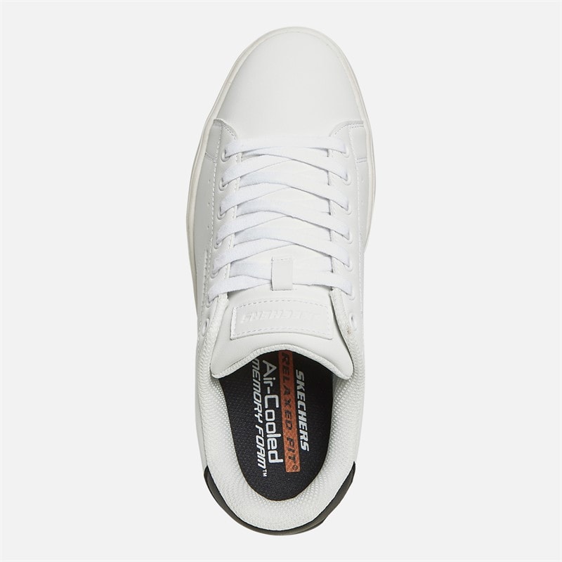 SKECHERS Mens Relaxed Fit Velorma Bening Trainers White - Image 4