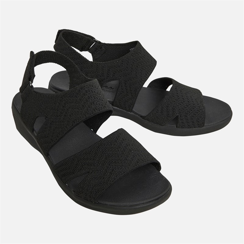 SKECHERS Womens Arya Modern Muse Sandals Black/Black