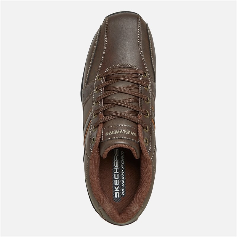SKECHERS Mens Marter Life Changer Shoes Brown - Image 4