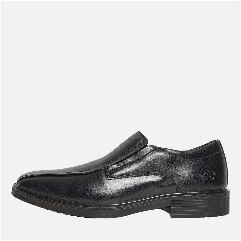 SKECHERS Mens Miller Moriarty Slip On Shoes Black - Image 1