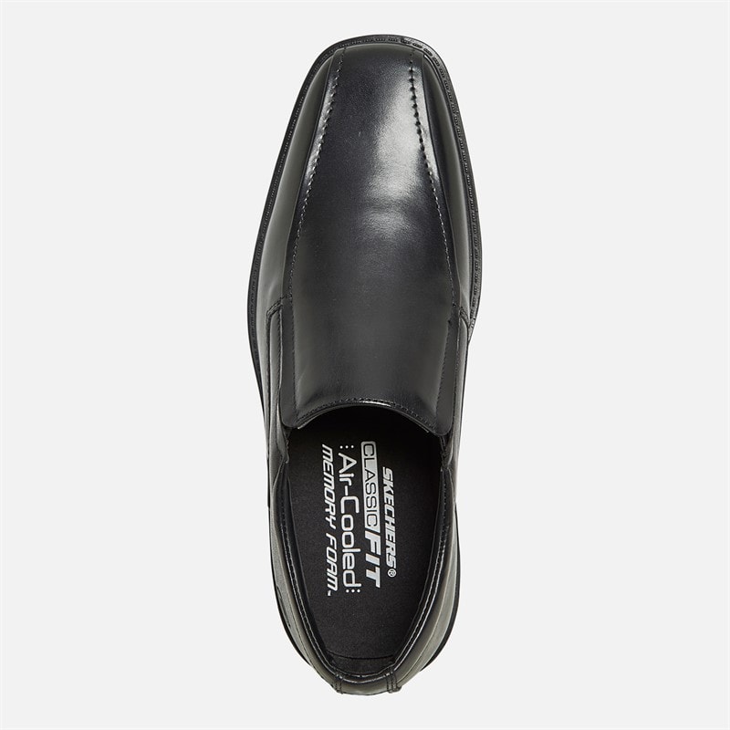 SKECHERS Mens Miller Moriarty Slip On Shoes Black - Image 4