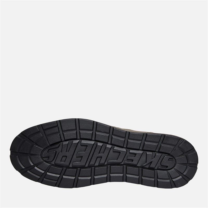 SKECHERS Mens Evenston Chukka Boots Dark Brown - Image 2