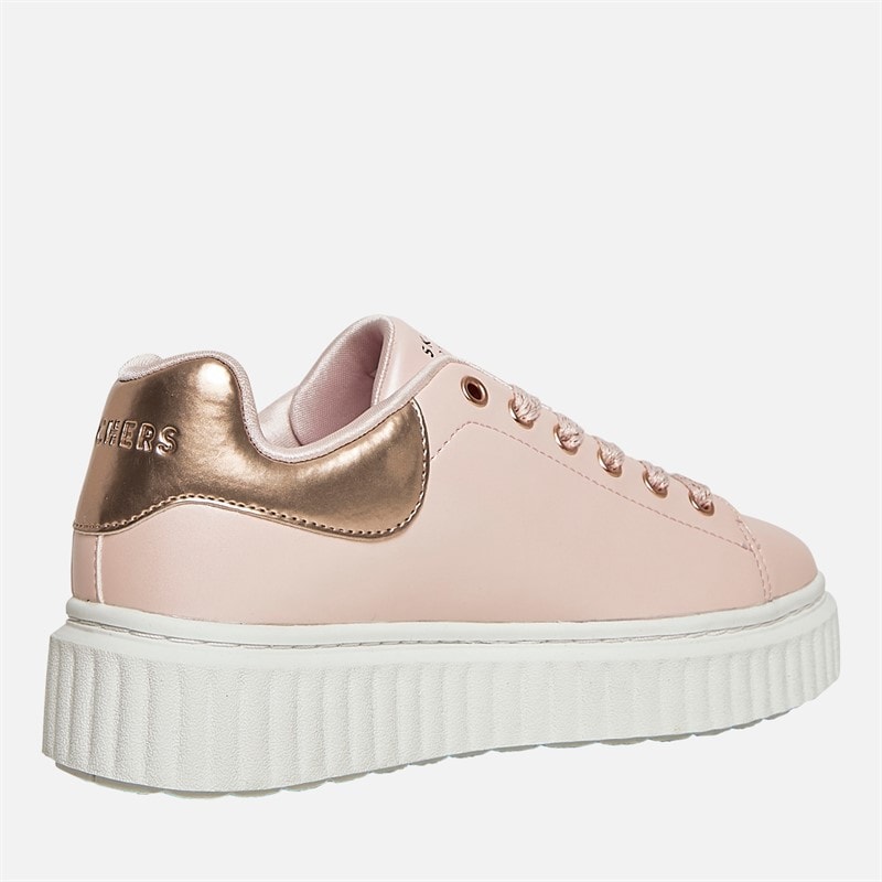 SKECHERS Junior Girls Hi Ridge Superstardom Trainers Light Pink/Metallic - Image 5