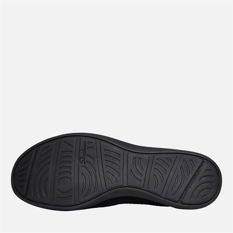 Skechers Womens Arya Clear Skies Slip On Shoes Black - Image 2