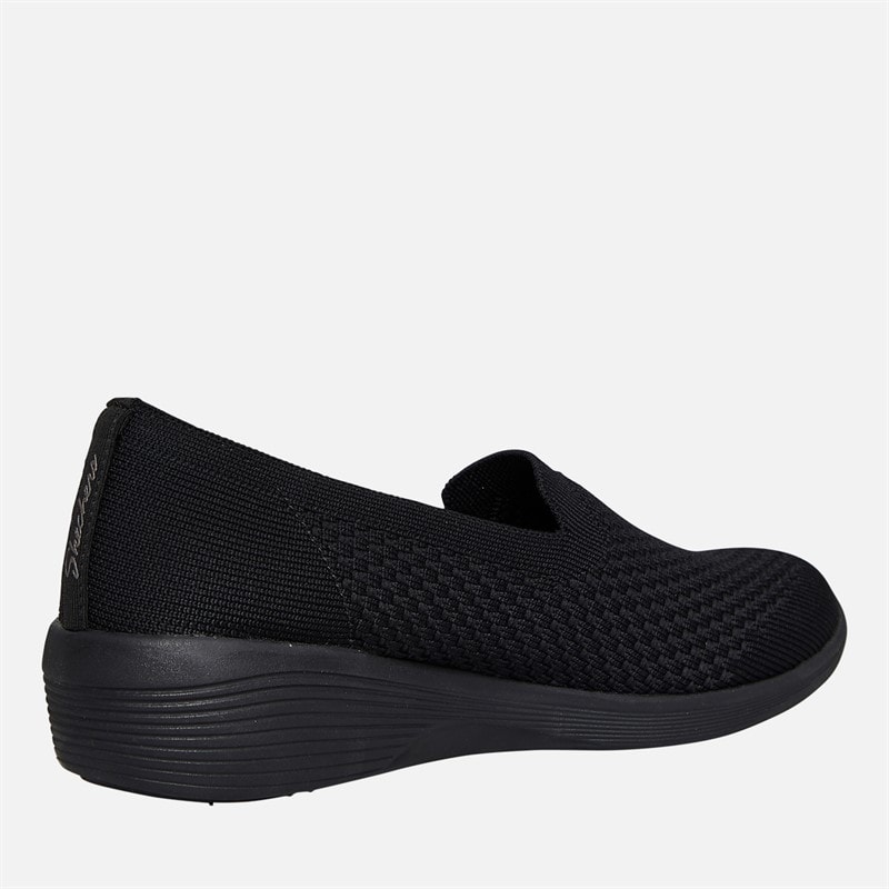 Skechers Womens Arya Clear Skies Slip On Shoes Black - Image 5