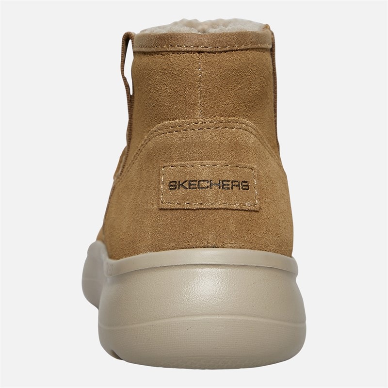 SKECHERS Womens On The Go Encore Fireside Boots Chestnut - Image 3