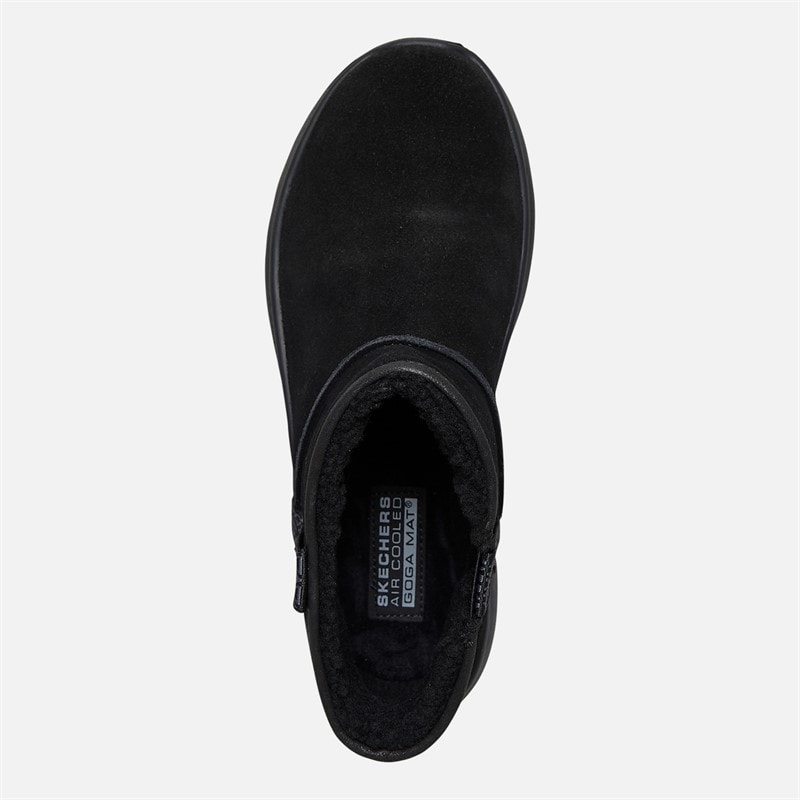 SKECHERS Womens On The Go Encore Fireside Boots Black - Image 4