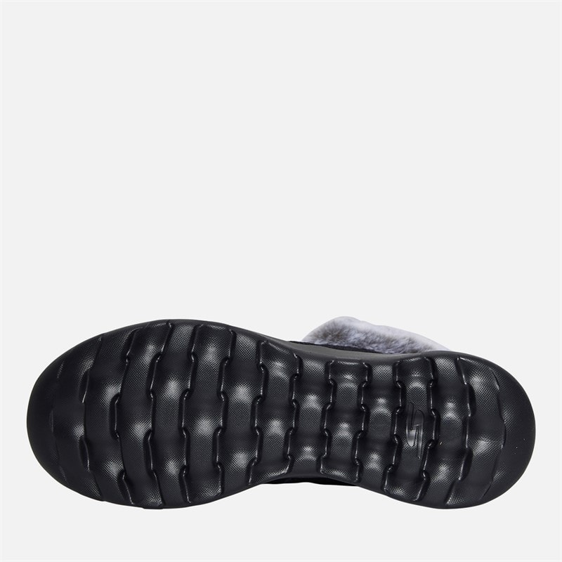 SKECHERS Womens On The Go Joy Plush Dreams Boots Black/Grey - Image 2