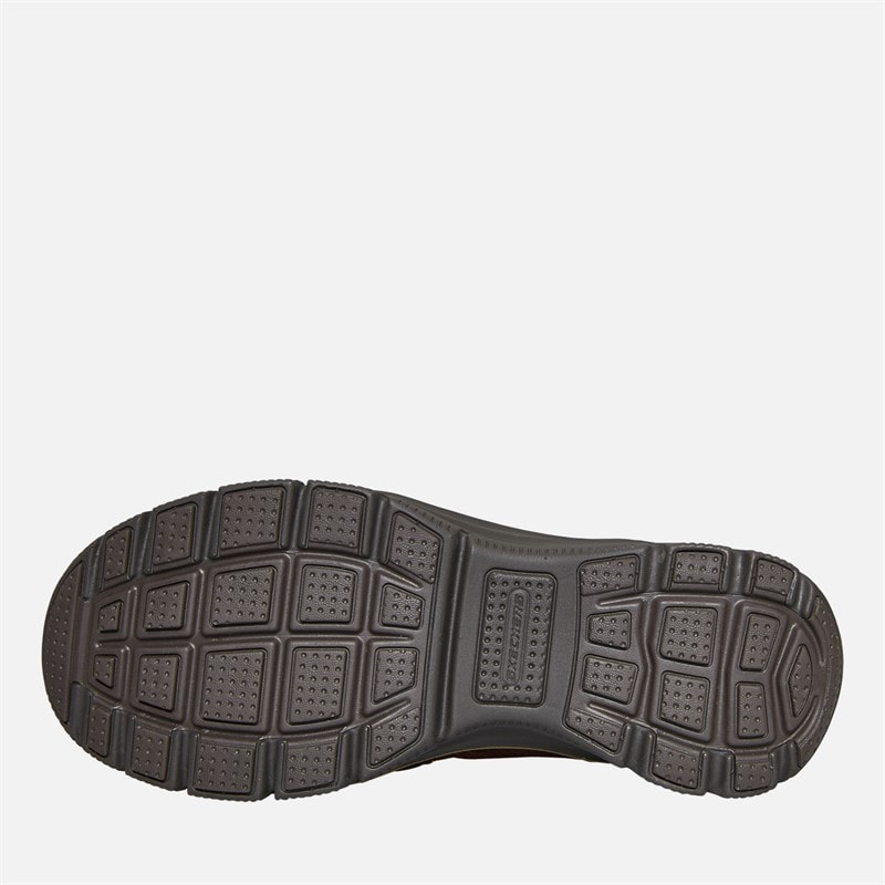 SKECHERS Womens Easy Going High Zip Boots Chocolate Brown - Image 2
