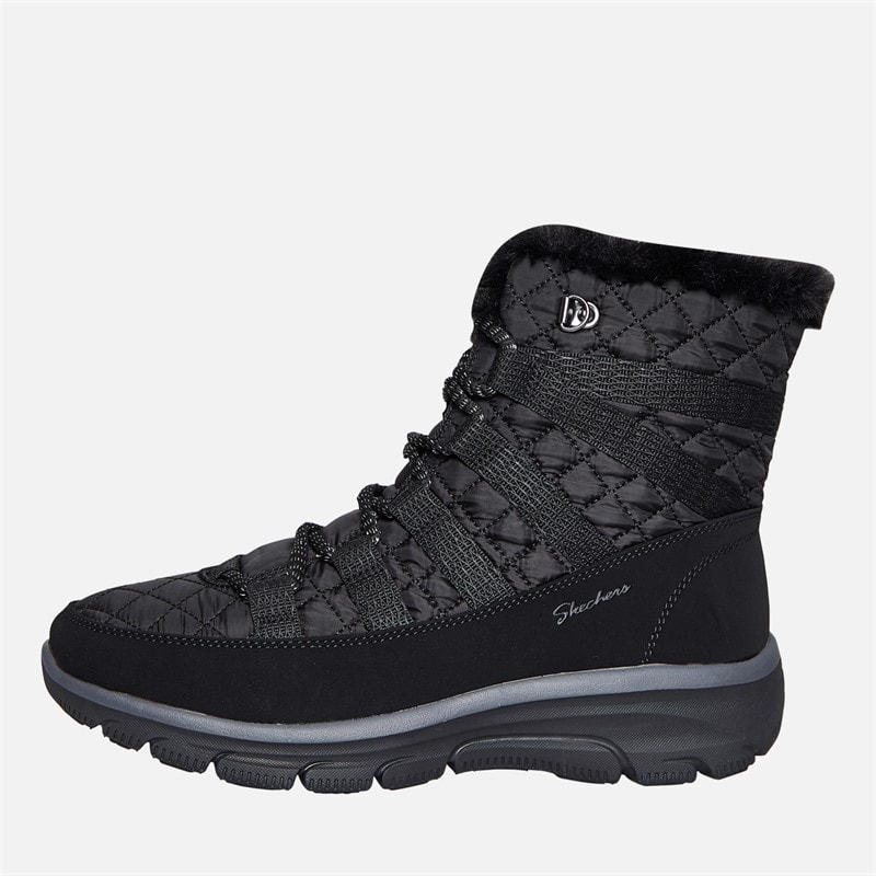 SKECHERS Womens Easy Going Moro Street Boots Black - Image 1