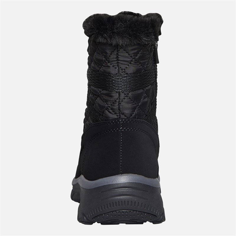 SKECHERS Womens Easy Going Moro Street Boots Black - Image 3