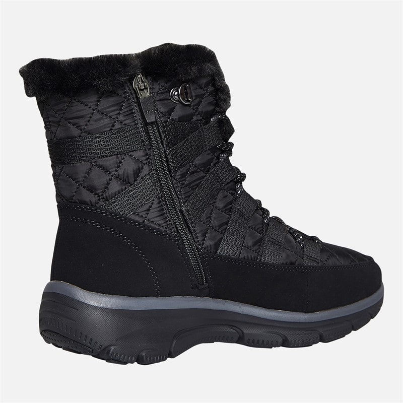 SKECHERS Womens Easy Going Moro Street Boots Black - Image 5