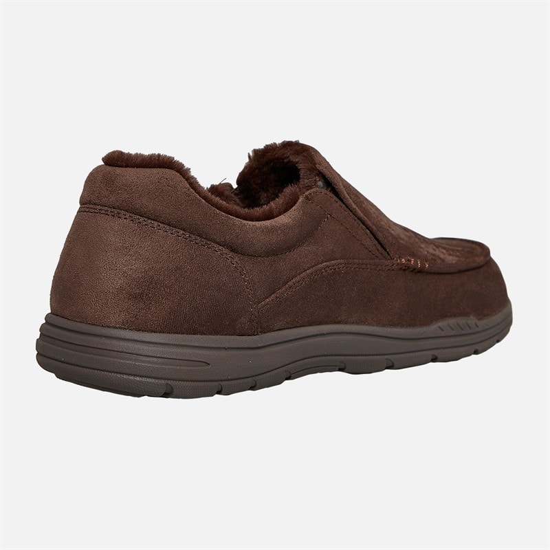 SKECHERS Mens Expected X Larmen Moccasin Slippers Chocolate - Image 5