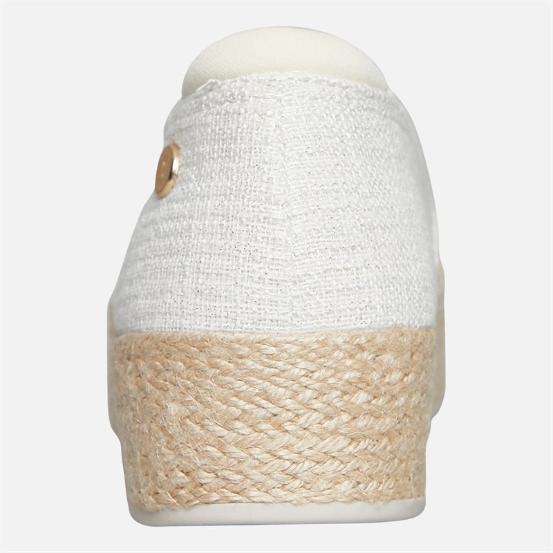 SKECHERS Womens Bobs Sesame By The Bay Espadrilles Off White - Image 3