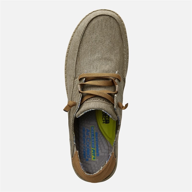 SKECHERS Mens Melson Planon Shoes Taupe - Image 4