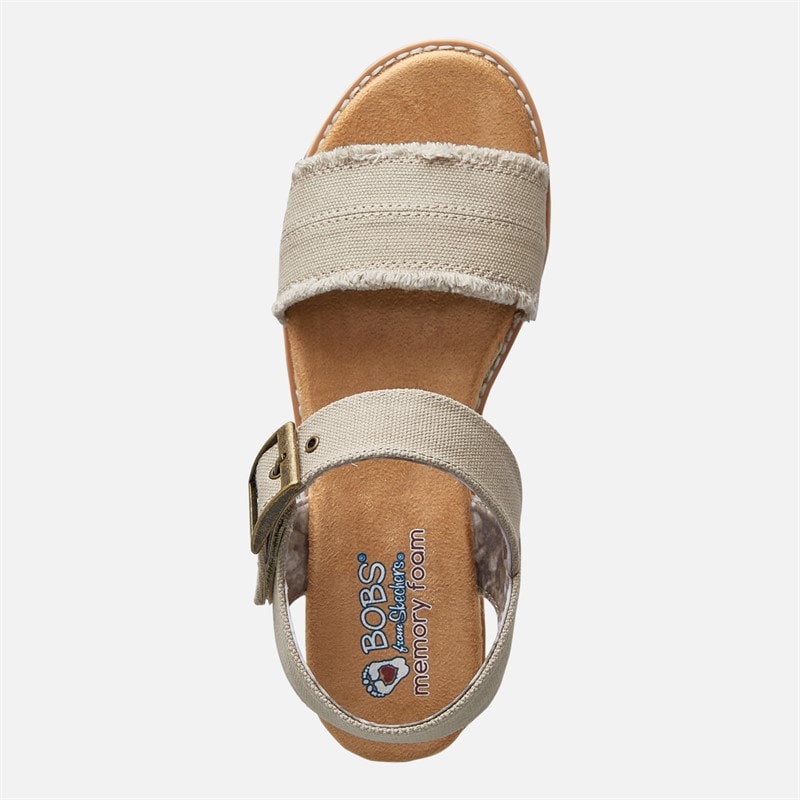 SKECHERS Womens Desert Kiss Adobe Princess Ankle Strap Sandals Light Taupe - Image 4