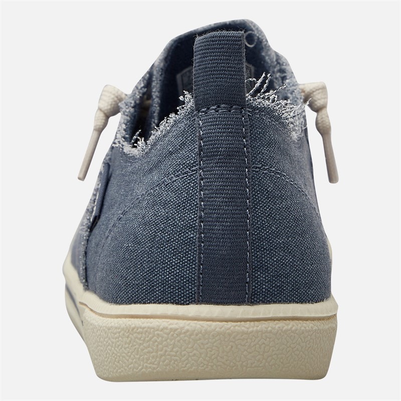 SKECHERS Womens Bobs B Cute 2.0 Chill Look Canvas Pumps Navy Chambray - Image 3