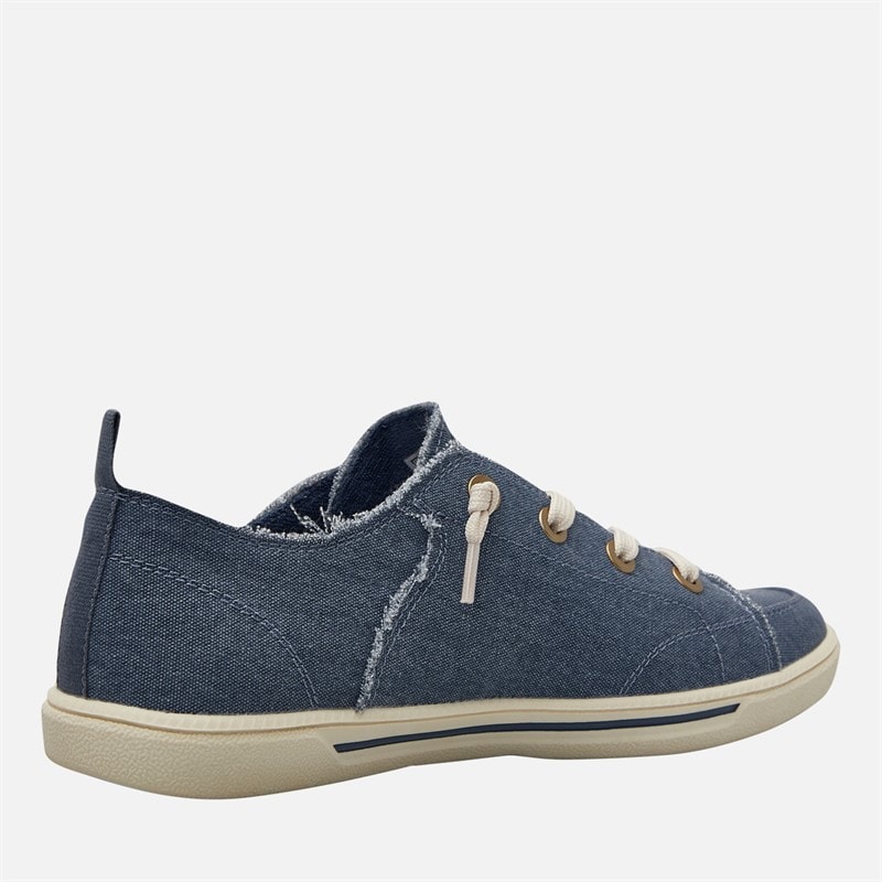 SKECHERS Womens Bobs B Cute 2.0 Chill Look Canvas Pumps Navy Chambray - Image 5