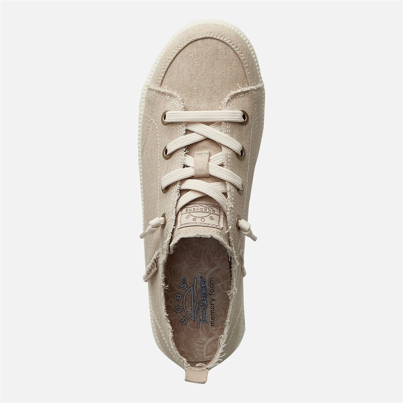 SKECHERS Womens Bobs B Cute 2.0 Chill Look Canvas Pumps Natural Chambray - Image 4