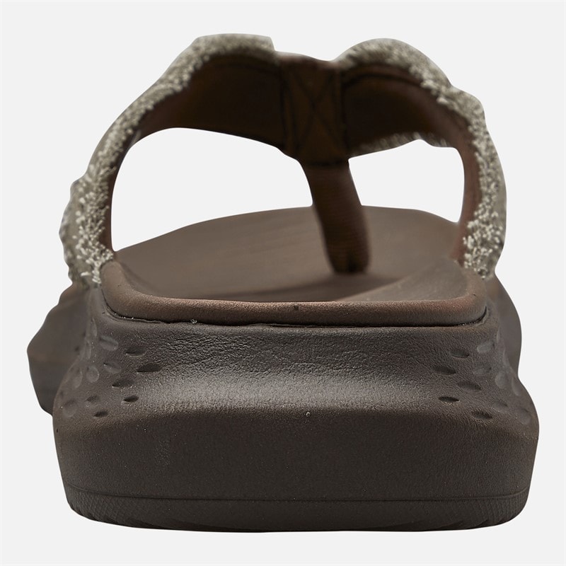 SKECHERS Mens Parson SD Gino Flip Flops Chocolate - Image 3
