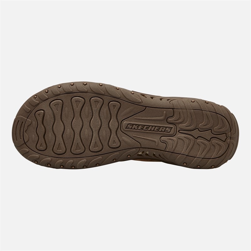 SKECHERS Womens Reggae Timeless Summer Sliders Chestnut - Image 2