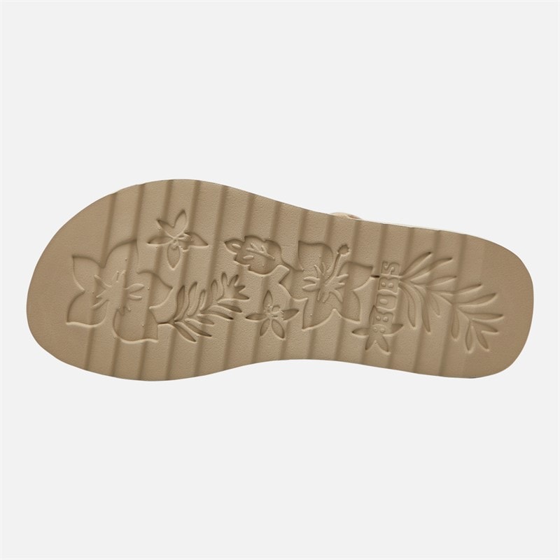 SKECHERS Womens Arch Comfort Beach Breeze Ankle Strap Sandals Natural - Image 2