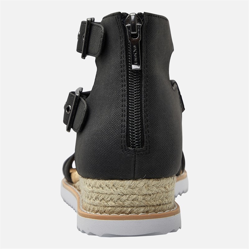 SKECHERS Womens Desert Kiss Sun Dipped Ankle Strap Sandals Black - Image 3