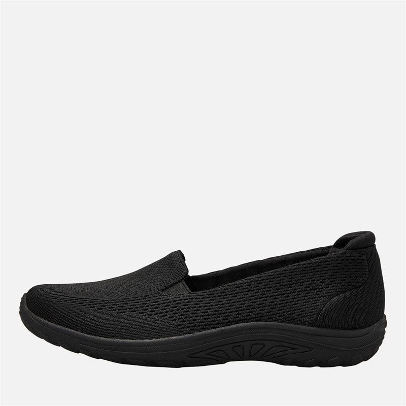 SKECHERS Womens Reggae Fest Willows Vibe Slip On Shoes Black