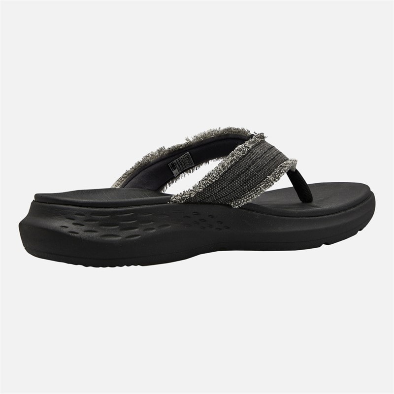 SKECHERS Mens Parson SD Gino Flip Flops Black - Image 5