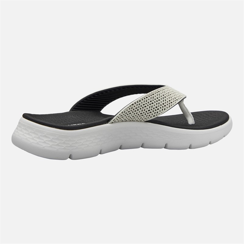 SKECHERS Womens Go Walk Flex Eve Flip Flops White/Black - Image 5